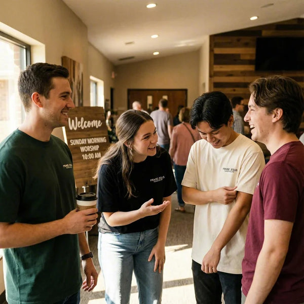 Customer wearing Praise Jesus apparel