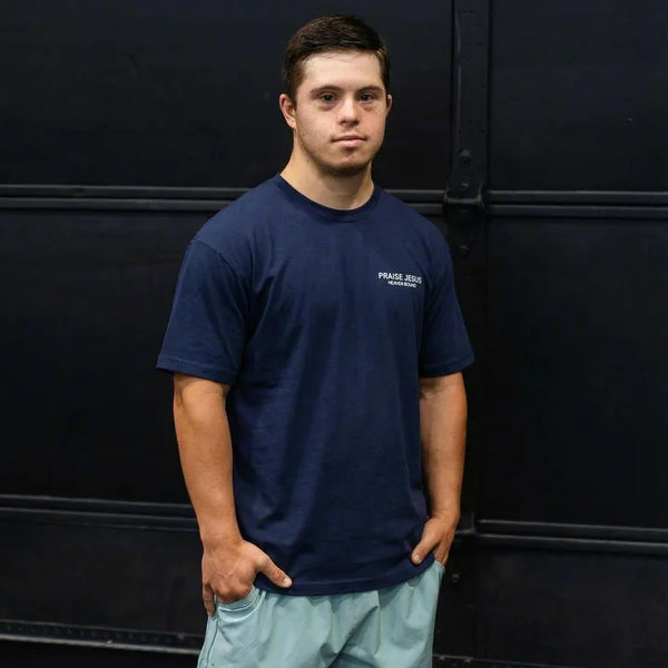 Customer wearing Praise Jesus apparel